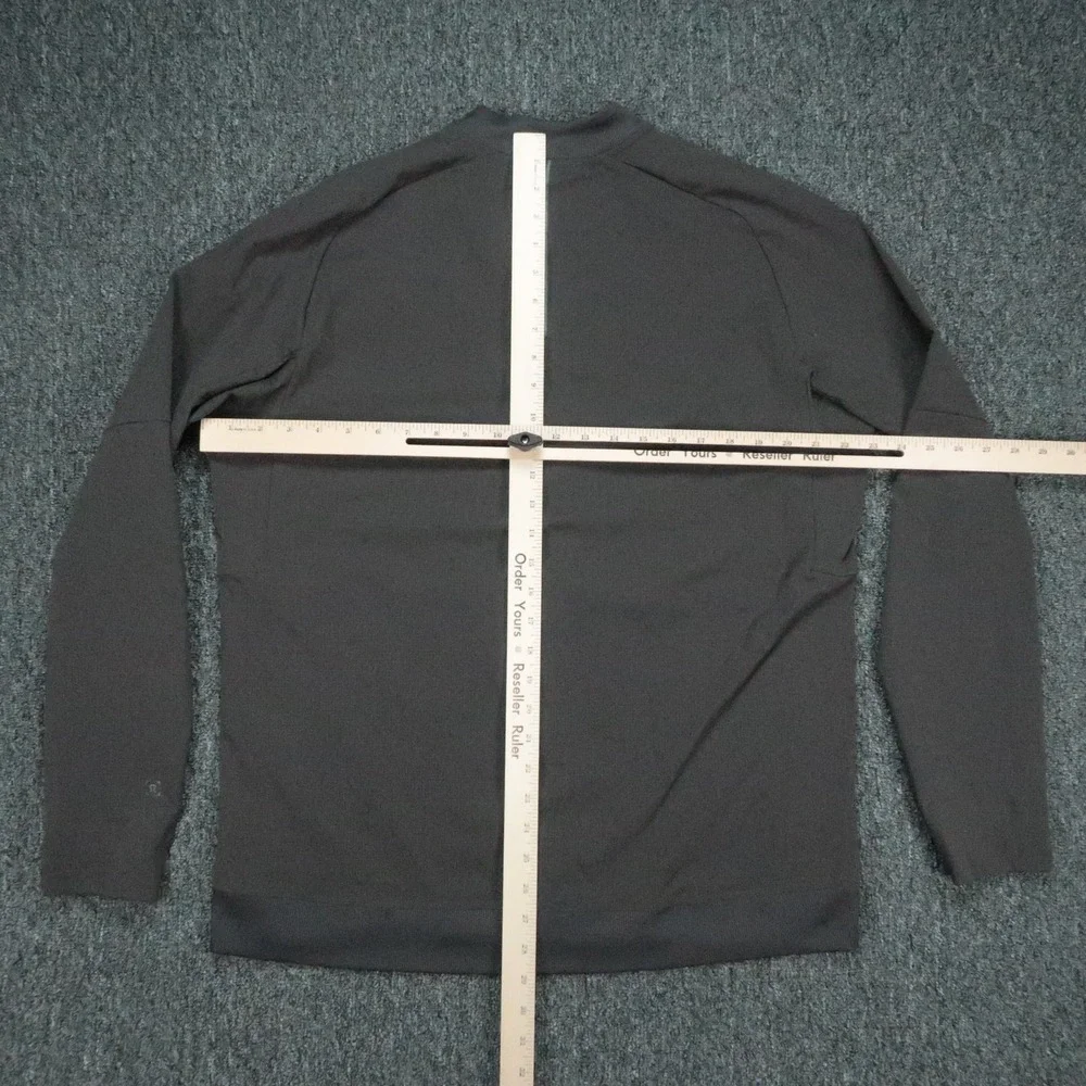 lululemon Jacket Mens Large Gray Airing Easy Bomber Full Zip Pockets Lightweight